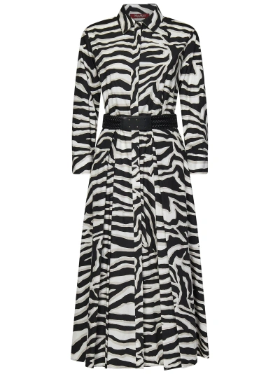 Max Mara Midi Dress In Black  