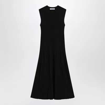 Max Mara Dress In Viscose Crêpe Yarn Dresses Black