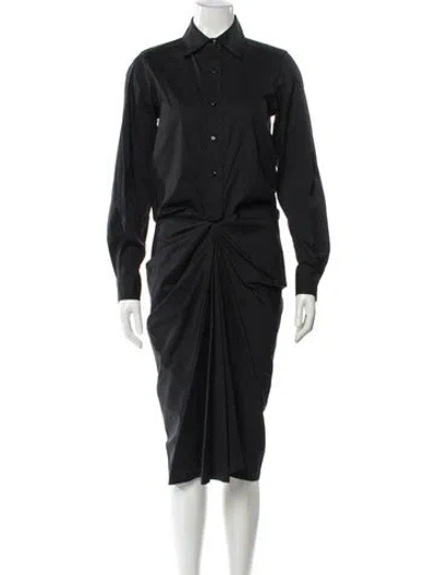 Pre-owned Max Mara Midi Length Dress In Blue