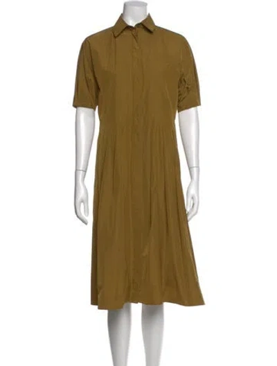 Pre-owned Max Mara Midi Length Dress In Green