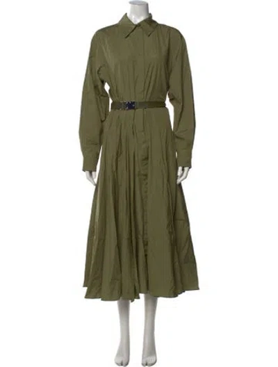 Pre-owned Max Mara Midi Length Dress In Green