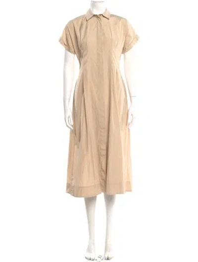 Pre-owned Max Mara Midi Length Dress In Neutral