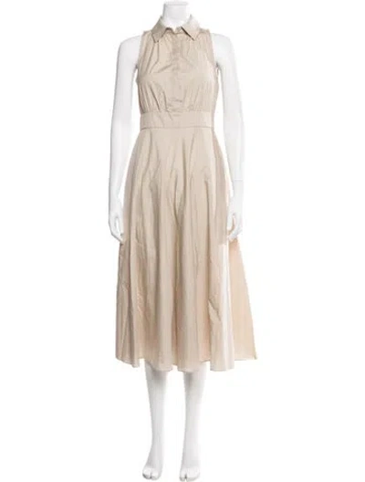 Pre-owned Max Mara Midi Length Dress In Neutral