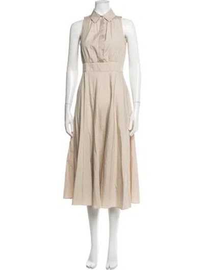 Pre-owned Max Mara Midi Length Dress In Neutrals
