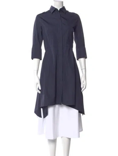 Pre-owned Max Mara Midi Length Dress W/ Tags In Blue