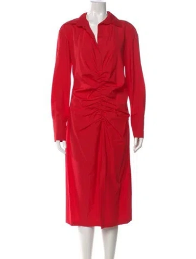 Pre-owned Max Mara Midi Length Dress W/ Tags In Red