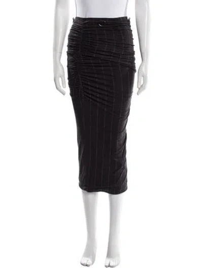 Pre-owned Max Mara Midi Length Skirt In Black