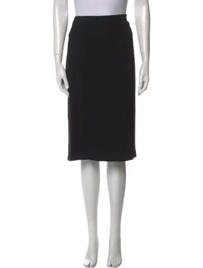 Pre-owned Max Mara Midi Length Skirt In Black
