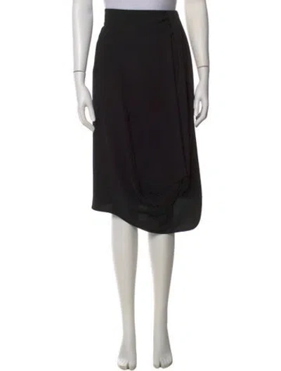 Pre-owned Max Mara Midi Length Skirt In Black
