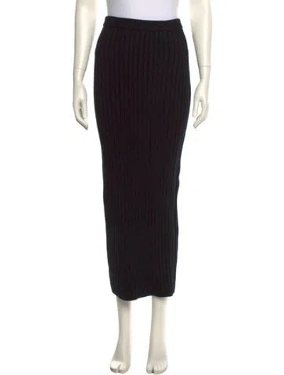 Pre-owned Max Mara Midi Length Skirt In Black