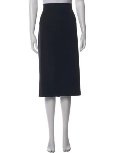 Pre-owned Max Mara Midi Length Skirt In Black