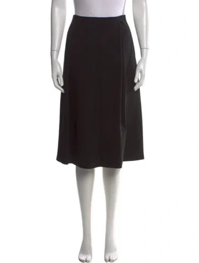 Pre-owned Max Mara Midi Length Skirt In Black