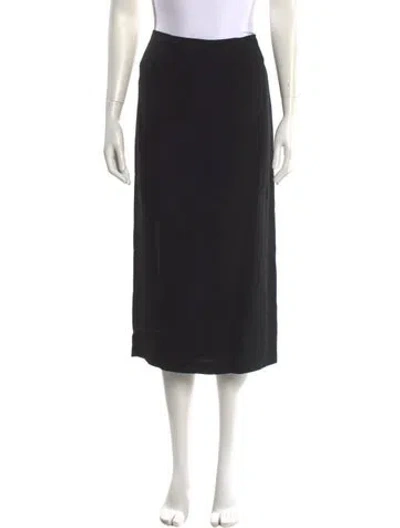 Pre-owned Max Mara Midi Length Skirt In Black