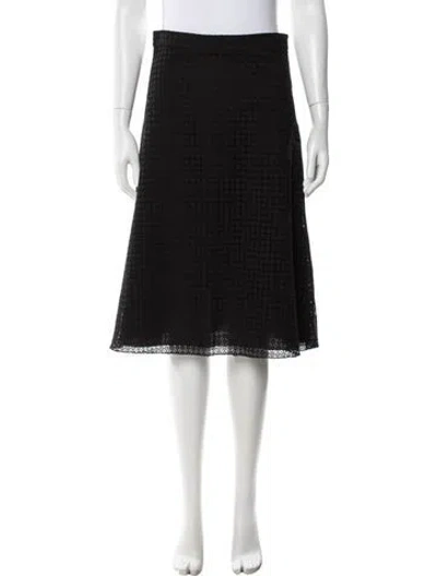 Pre-owned Max Mara Midi Length Skirt In Black