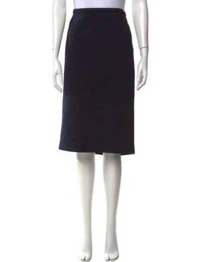 Pre-owned Max Mara Midi Length Skirt In Black