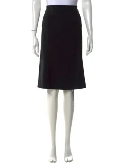 Pre-owned Max Mara Midi Length Skirt In Black