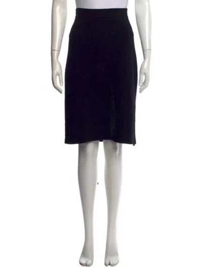 Pre-owned Max Mara Midi Length Skirt In Black