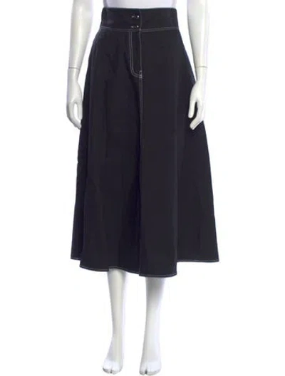 Pre-owned Max Mara Midi Length Skirt In Black