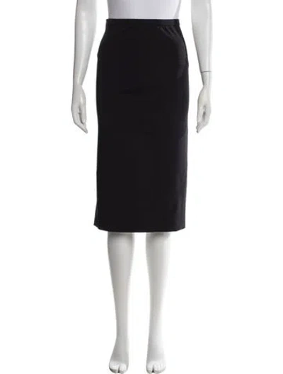 Pre-owned Max Mara Midi Length Skirt In Black