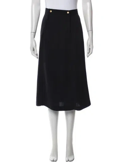 Pre-owned Max Mara Midi Length Skirt In Black