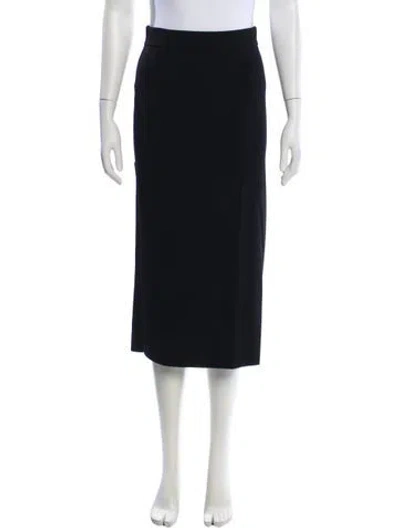 Pre-owned Max Mara Midi Length Skirt In Blue