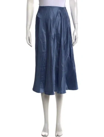 Pre-owned Max Mara Midi Length Skirt In Blue