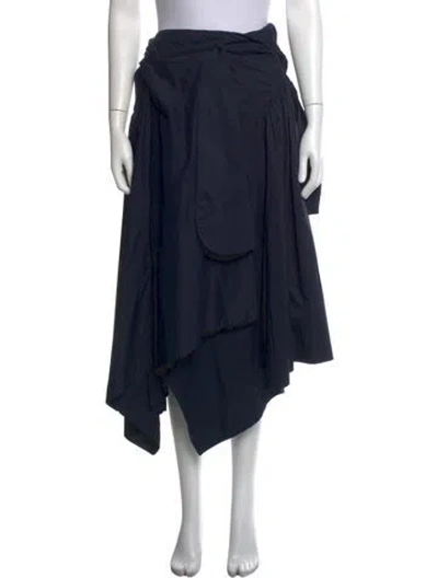 Pre-owned Max Mara Midi Length Skirt In Blue
