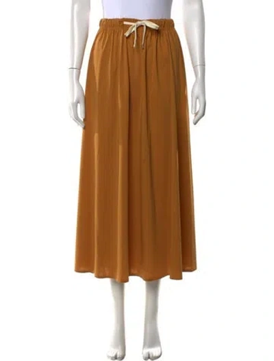 Pre-owned Max Mara Midi Length Skirt In Brown