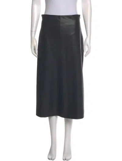 Pre-owned Max Mara Midi Length Skirt In Gray