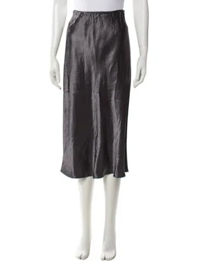 Pre-owned Max Mara Midi Length Skirt In Gray