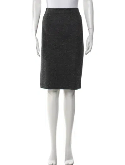 Pre-owned Max Mara Midi Length Skirt In Gray