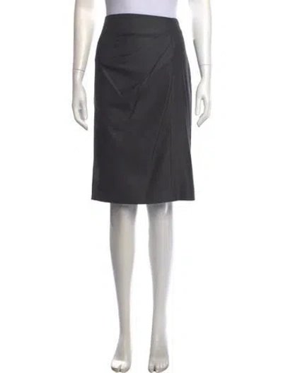 Pre-owned Max Mara Midi Length Skirt In Grey