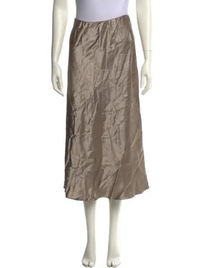 Pre-owned Max Mara Midi Length Skirt In Neutral