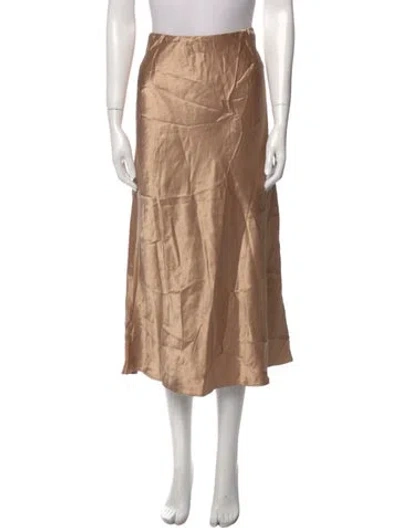 Pre-owned Max Mara Midi Length Skirt In Neutral