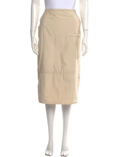 Pre-owned Max Mara Midi Length Skirt In Neutral