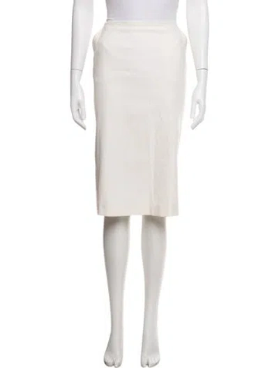Pre-owned Max Mara Midi Length Skirt In Neutrals
