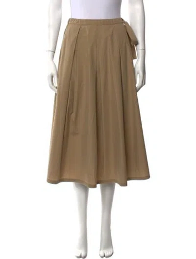 Pre-owned Max Mara Midi Length Skirt In Neutrals