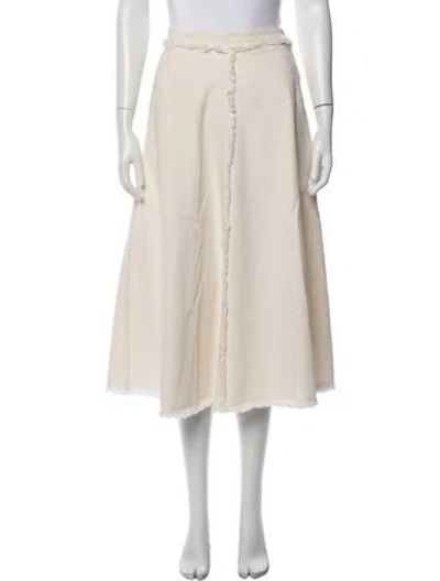 Pre-owned Max Mara Midi Length Skirt In Neutrals
