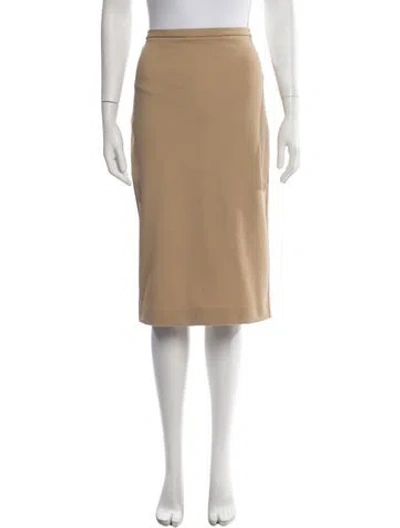 Pre-owned Max Mara Midi Length Skirt In Neutrals