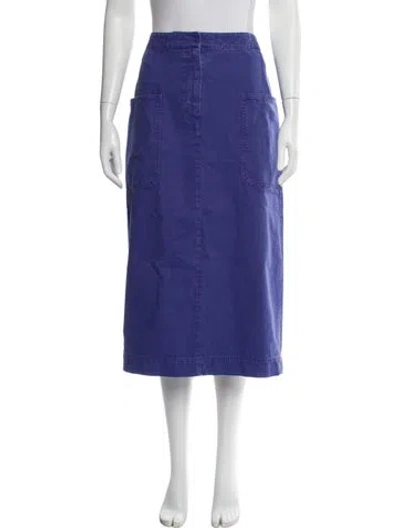 Pre-owned Max Mara Midi Length Skirt In Purple