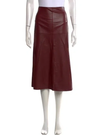 Pre-owned Max Mara Midi Length Skirt In Red