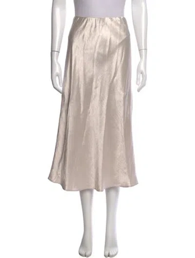 Pre-owned Max Mara Midi Length Skirt In Silver