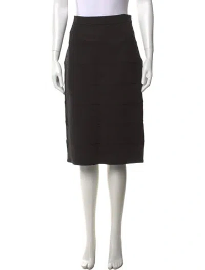 Pre-owned Max Mara Midi Length Skirt W/ Tags In Black