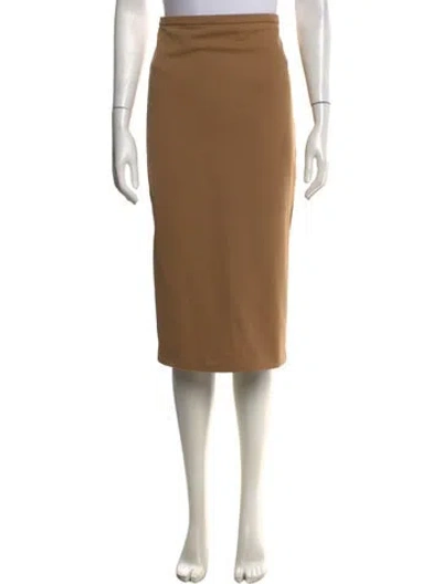Pre-owned Max Mara Midi Length Skirt W/ Tags In Brown