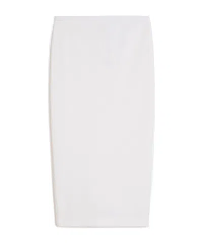 Max Mara Midi Pencil Skirt In White