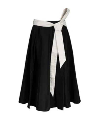 Max Mara Midi Skirt In Black