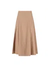 Max Mara Geneve Midi Skirt In Pink