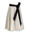 Max Mara Midi Skirt In White