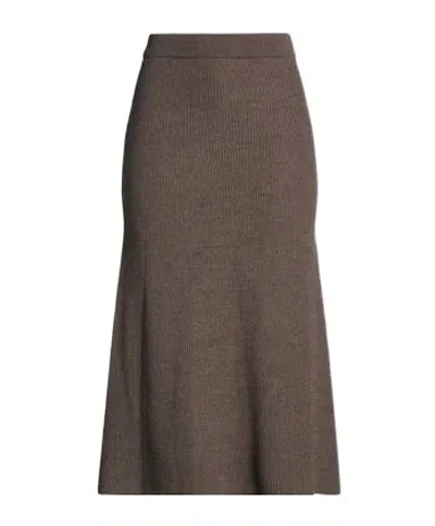Max Mara Midi Skirts In Brown