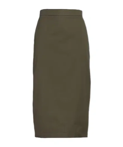 Max Mara Midi Skirts In Green